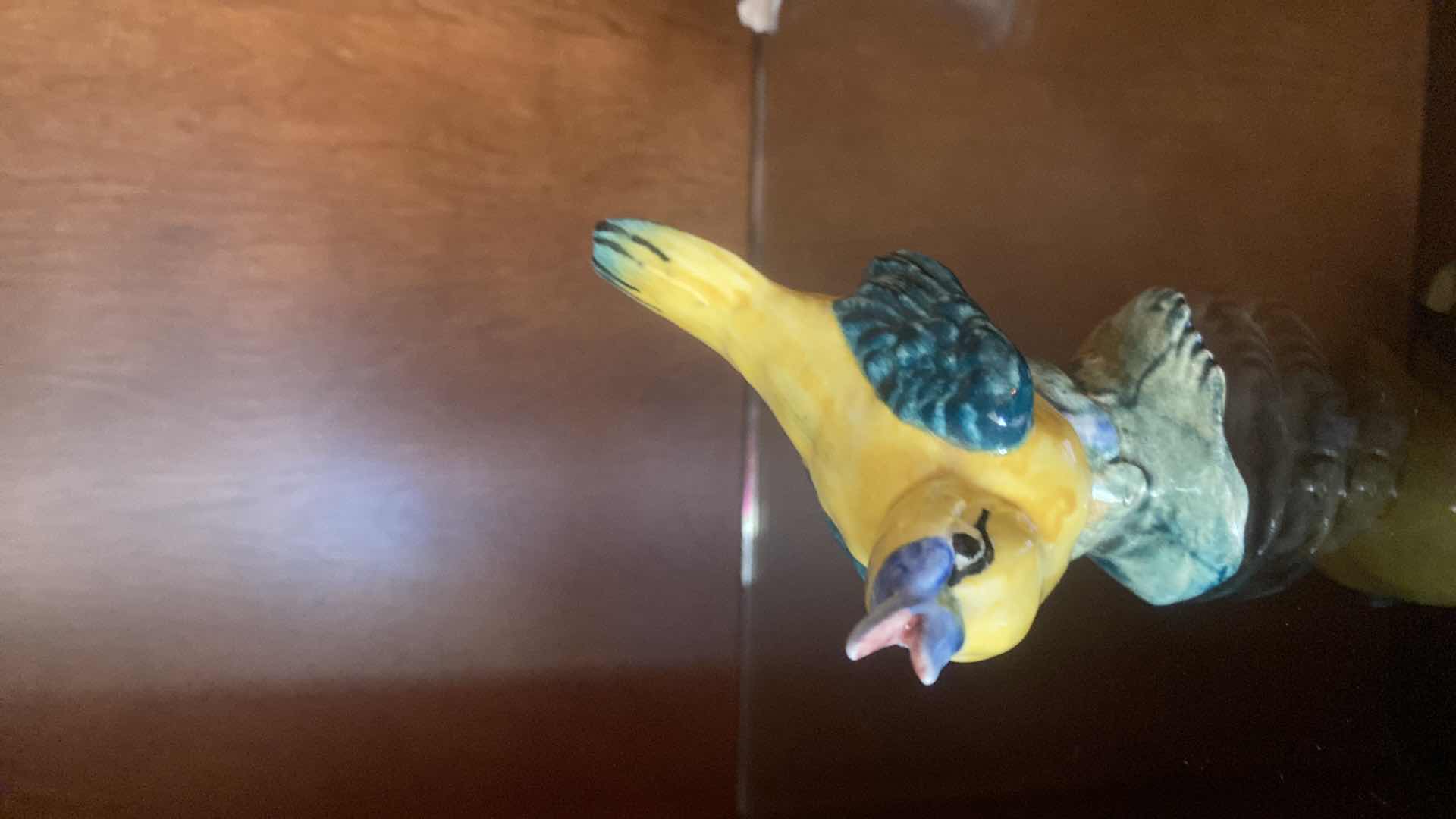 Photo 1 of STANOL BIRD FIGURINE & FLOWER 4 1/2“ X 7“