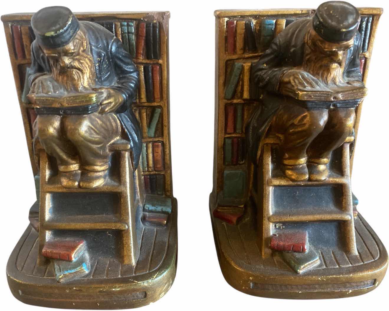 Photo 1 of PAIR OF ESTATE SCHOLAR BOOK ENDS BY SHIRLEY STUDIOS H 7 1/2”