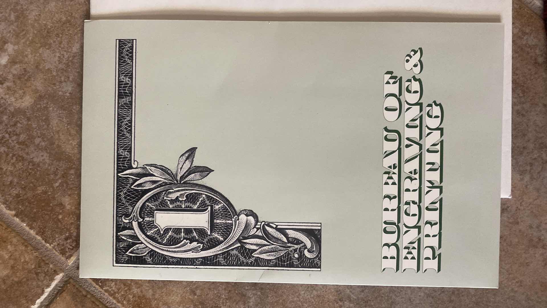 Photo 1 of VINTAGE NEW 1985 BUREAU OF ENGRAVING AND PRINTING 4 $1 DOLLAR BILLS UNCUT