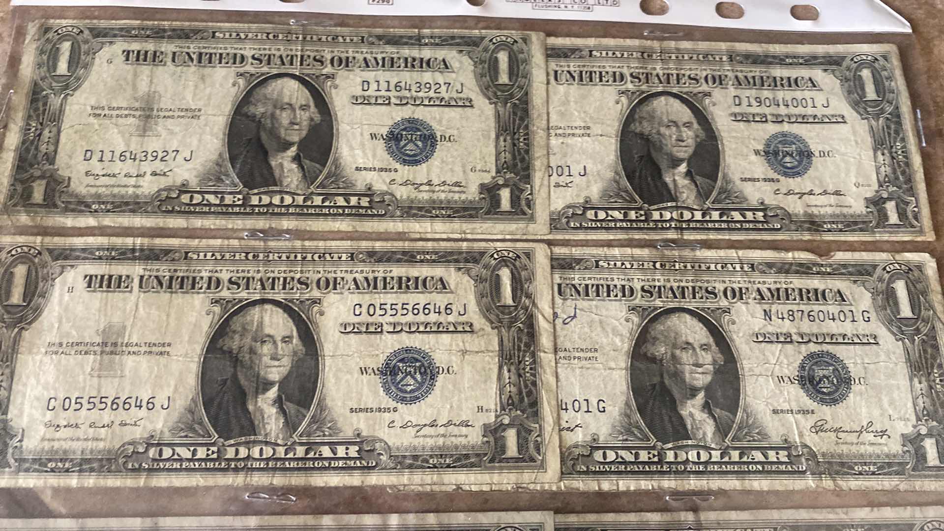 Photo 1 of 16-$1 CIRCULATED SILVER CERTIFICATES