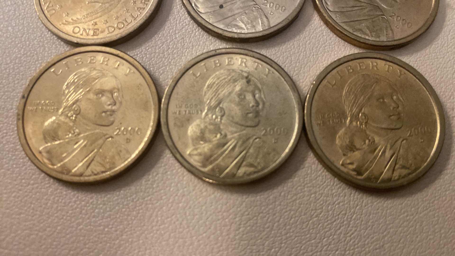 Photo 1 of 11-UNITED STATES SACAGAWEA GOLDEN DOLLAR COINS- COMPOSED OF MAGNESIUM BRASS