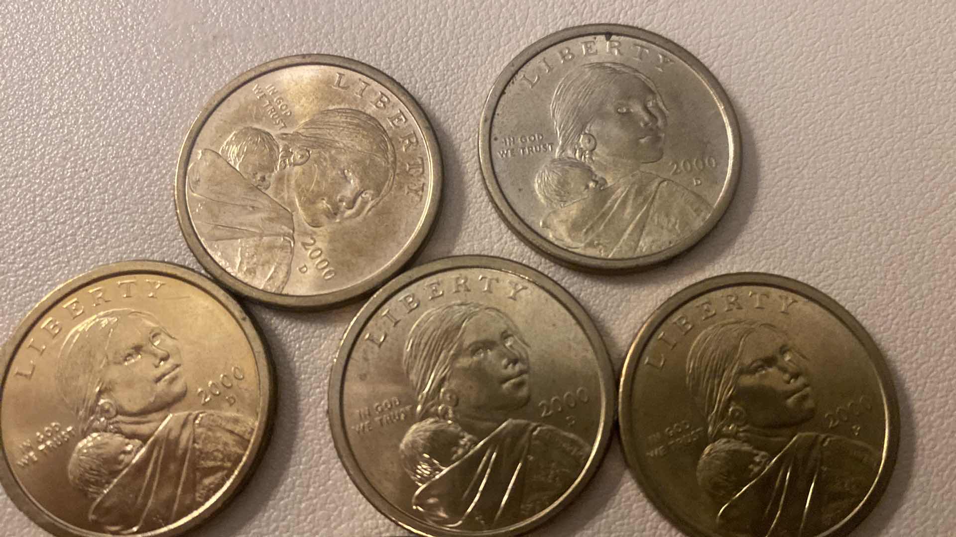 Photo 1 of 11-UNITED STATES SACAGAWEA GOLDEN DOLLAR COINS- COMPOSED OF MAGNESIUM BRASS
