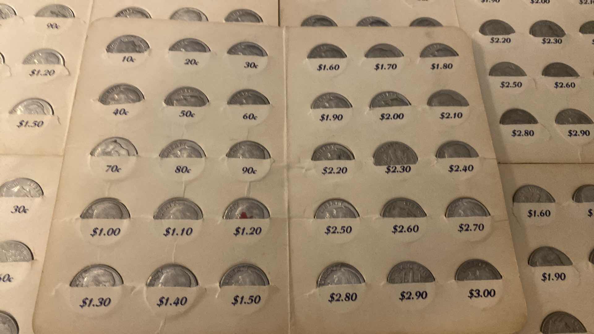 Photo 1 of 5-POCKET DIME SAVERS AND A NEW PENCE & ONE CANADIAN DOLLAR