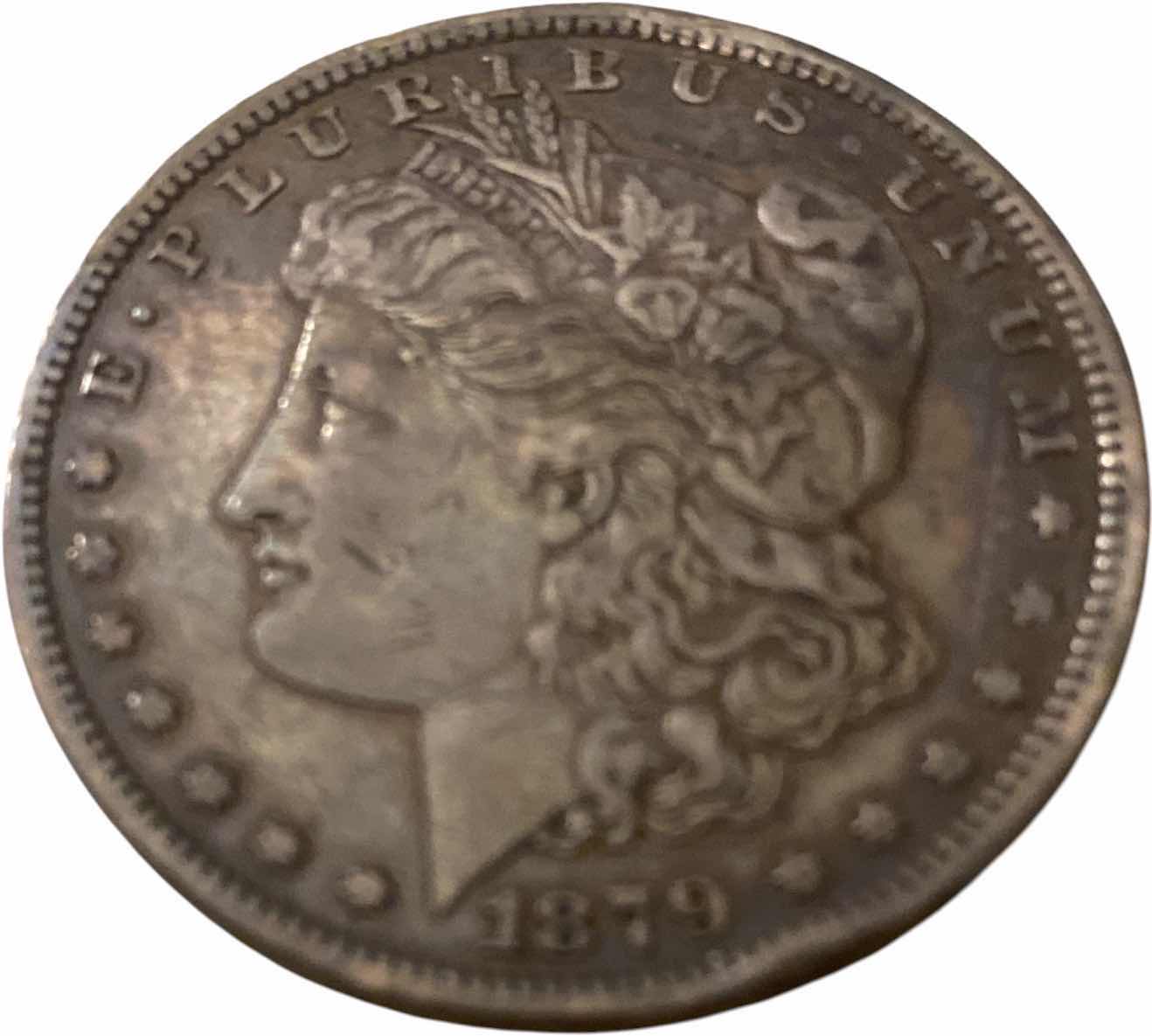 Photo 1 of ANTIQUE 1879 MORGAN SILVER DOLLAR MINT MARK S