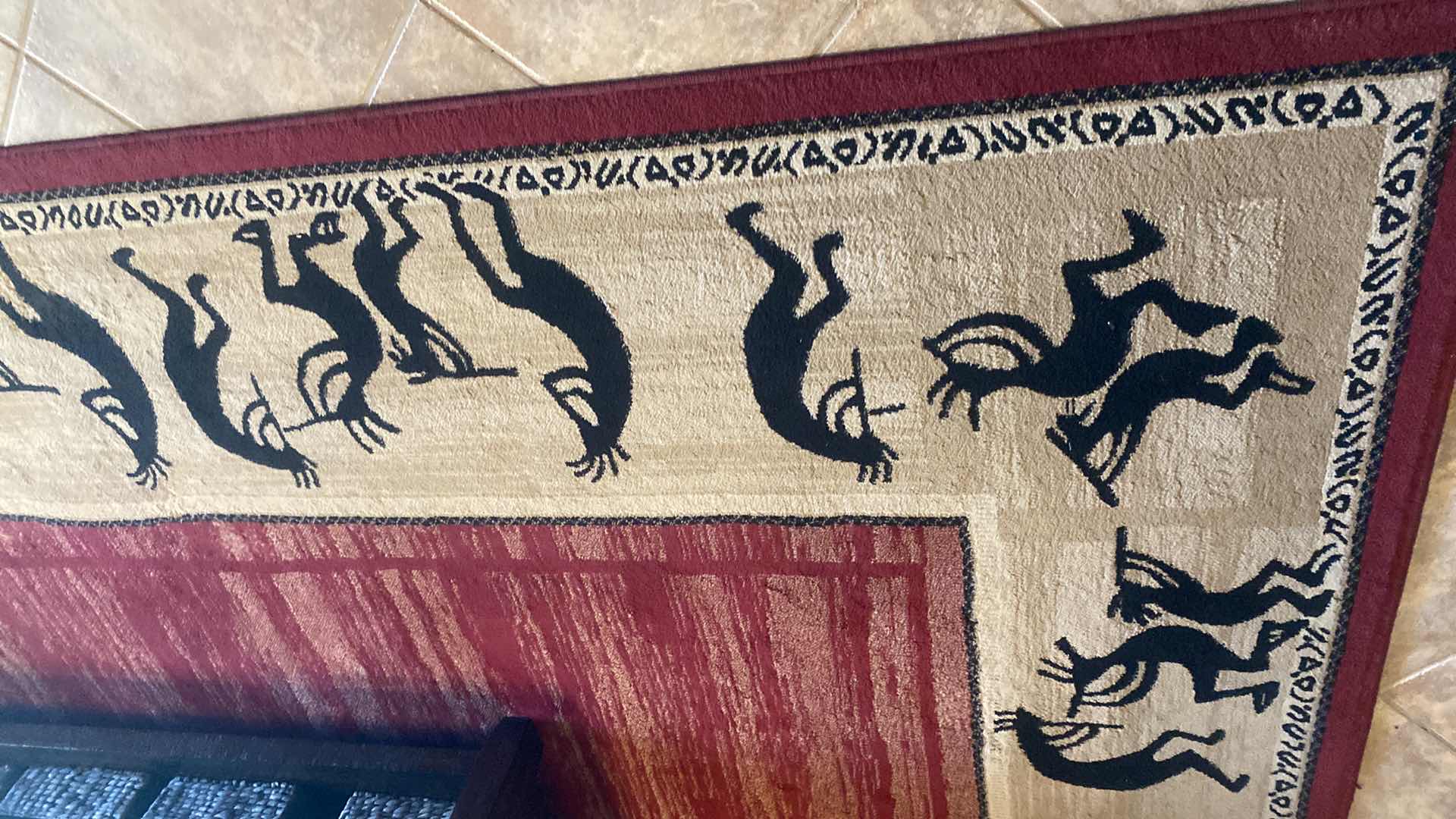 Photo 1 of COSMOS SOUTHWEST DESIGN AREA RUG 100% POLYPROPYLENE MADE IN ISRAEL 133” X 93”