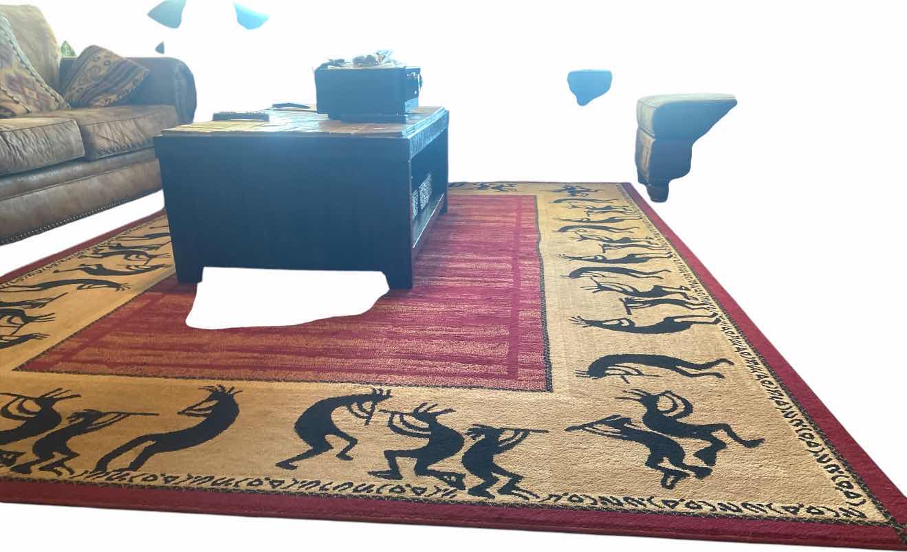 Photo 1 of COSMOS SOUTHWEST DESIGN AREA RUG 100% POLYPROPYLENE MADE IN ISRAEL 133” X 93”