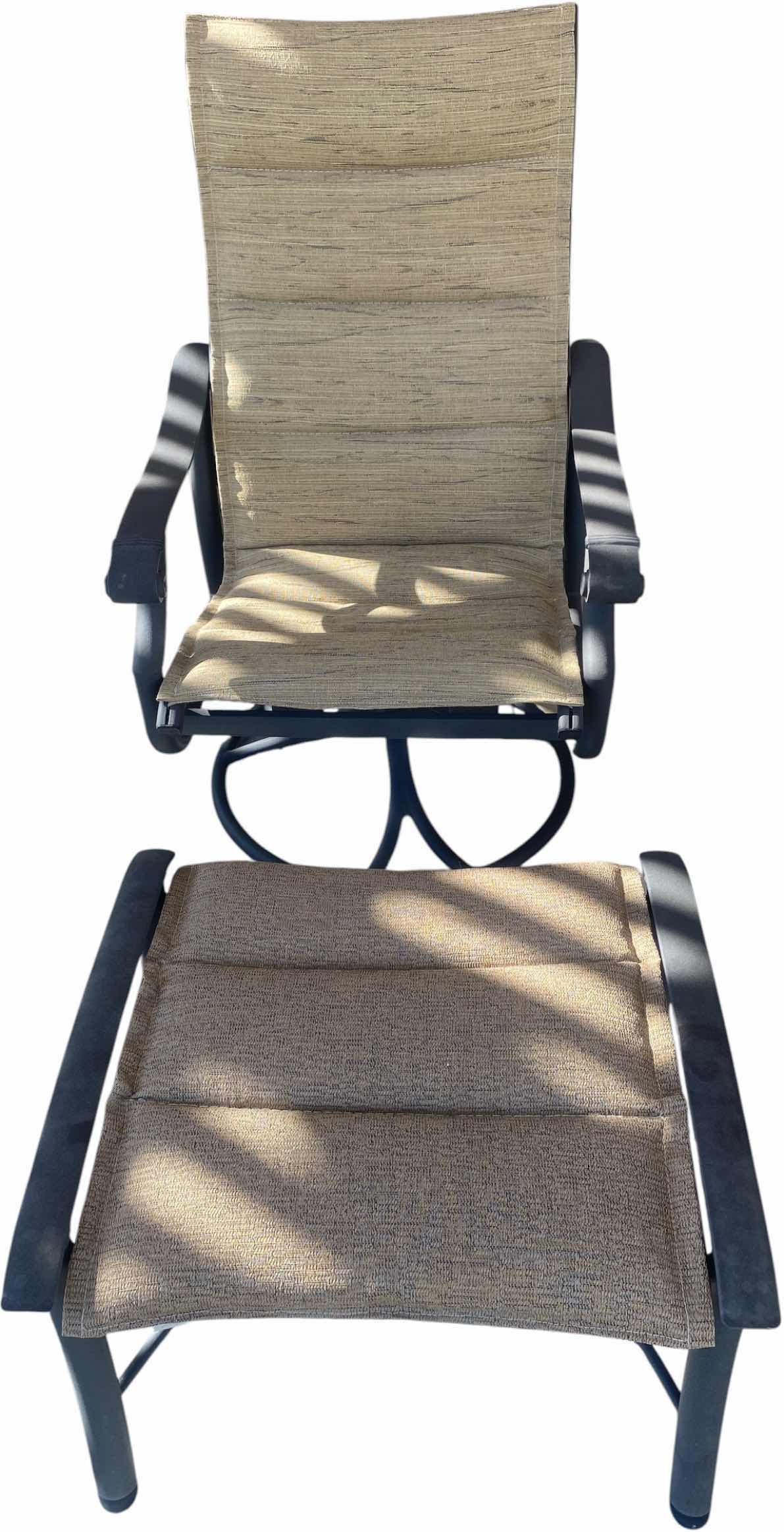 Photo 1 of TROPITONE SWIVEL CHAIR WITH OTTOMAN FROM MR. POOL AND MRS. PATIO  (2 AVAILABLE EACH SOLD SEPARATELY)