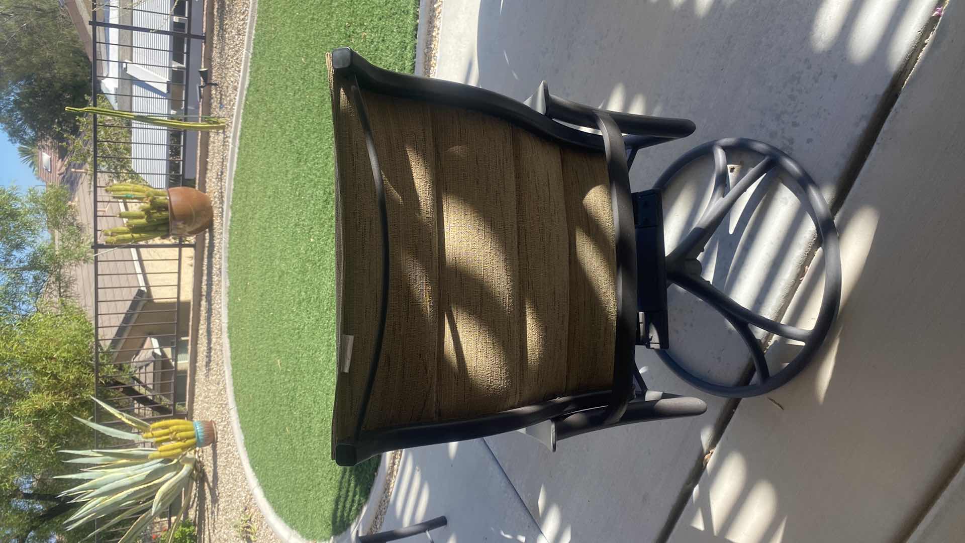 Photo 1 of TROPITONE SWIVEL CHAIR WITH OTTOMAN FROM MR. POOL AND MRS. PATIO  (2 AVAILABLE EACH SOLD SEPARATELY)