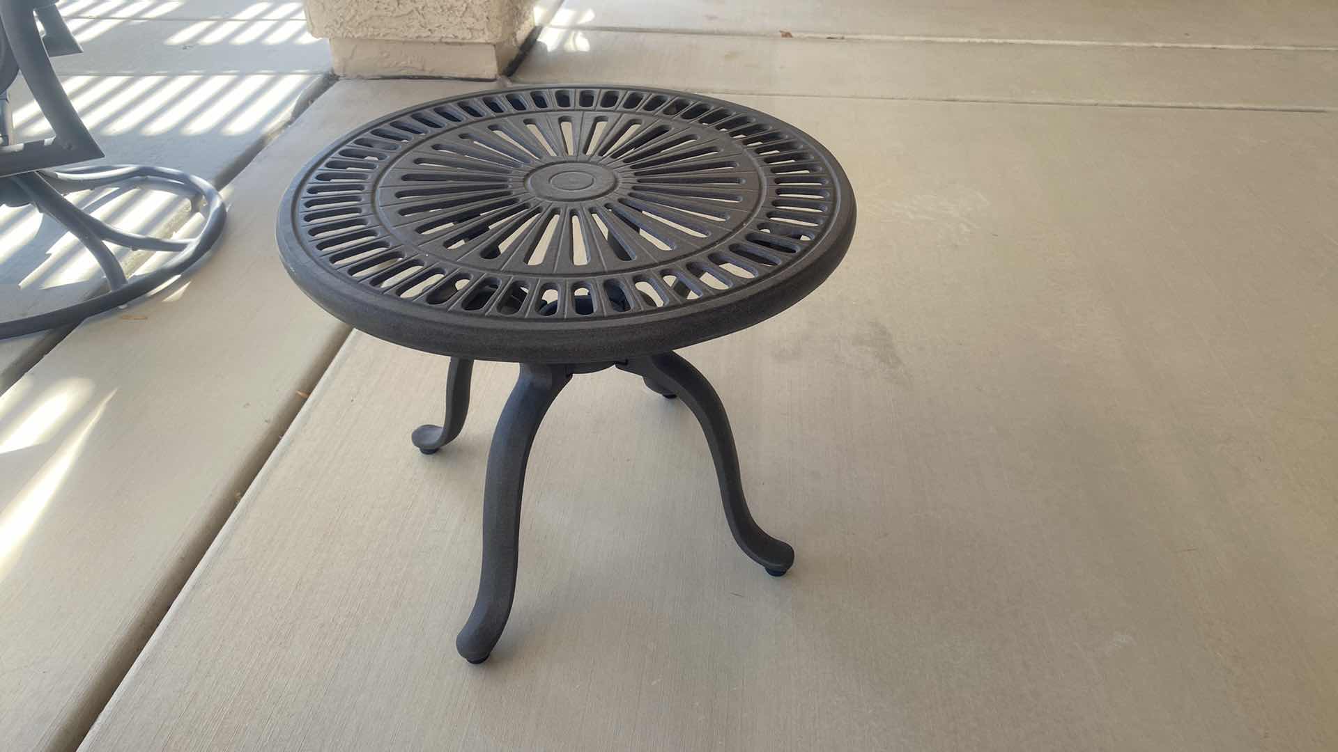 Photo 1 of 22” TROPITONE CAST PATIO TABLE H17” FROM MR. POOL & MSS. PATIO