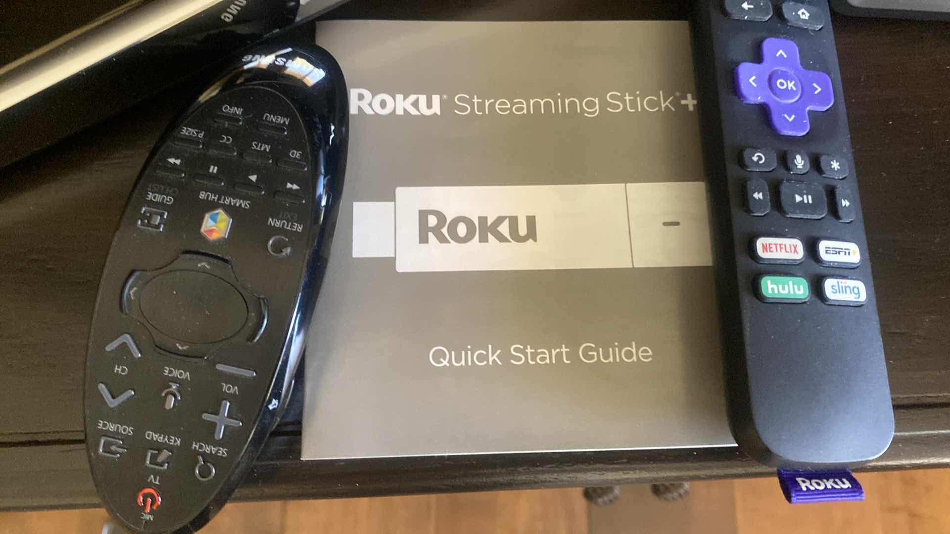 Photo 1 of 50” SAMSUNG SMART TV WITH ROKU AND REMOTES