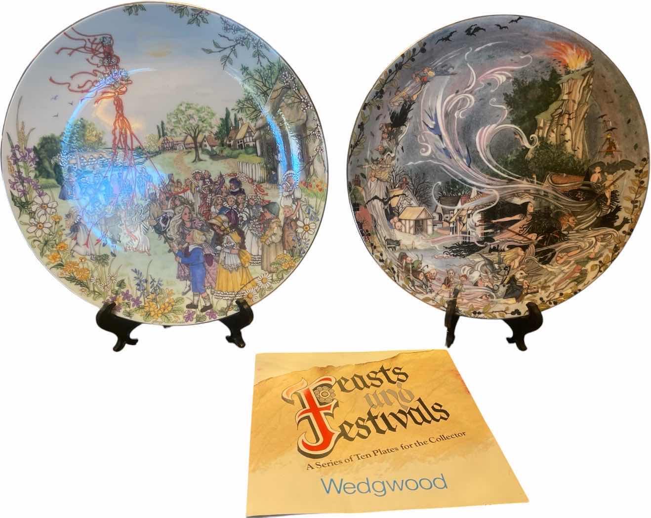 Photo 1 of PAIR OF WEDGEWOOD COLLECTIBLE PLATES 9”