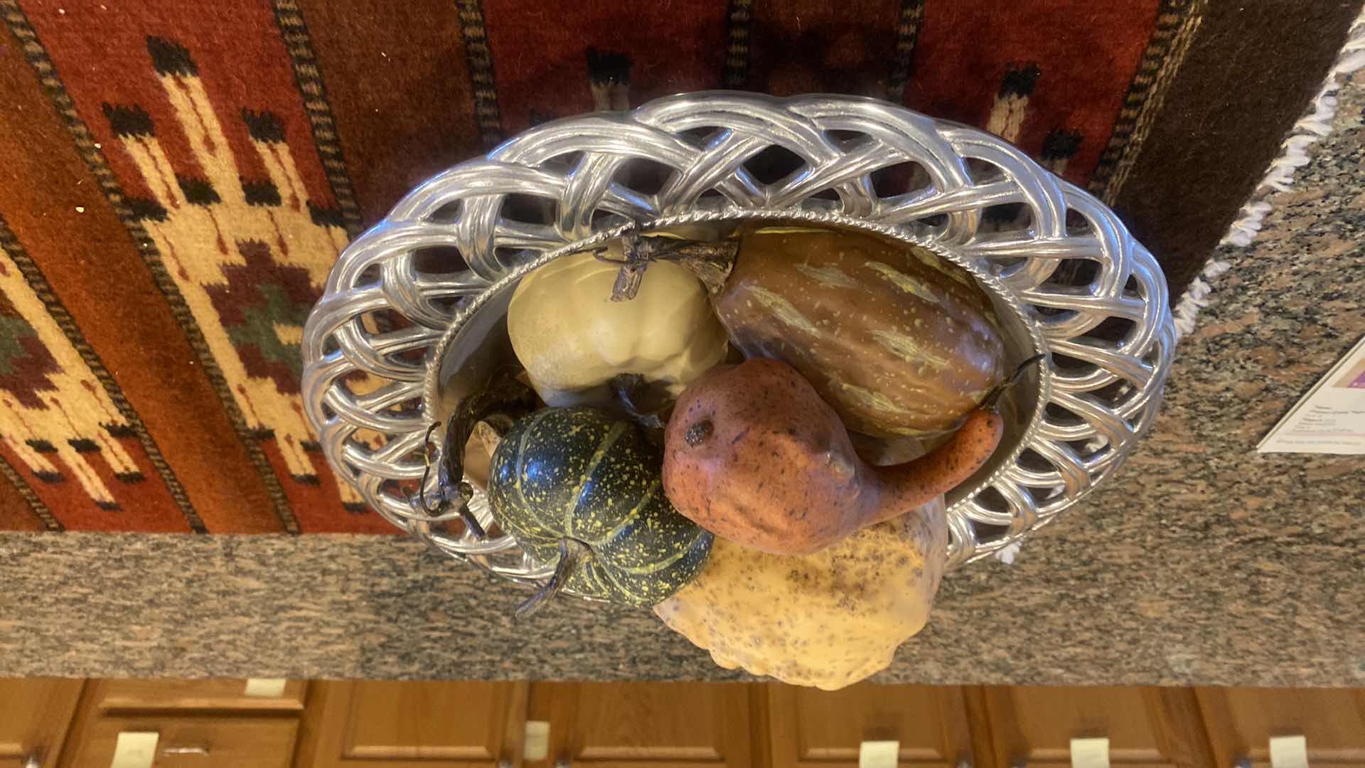 Photo 1 of WILTON ARMETALE HARVEST BOWL 14 1/2 INCHES WITH FAUX VEGETABLES