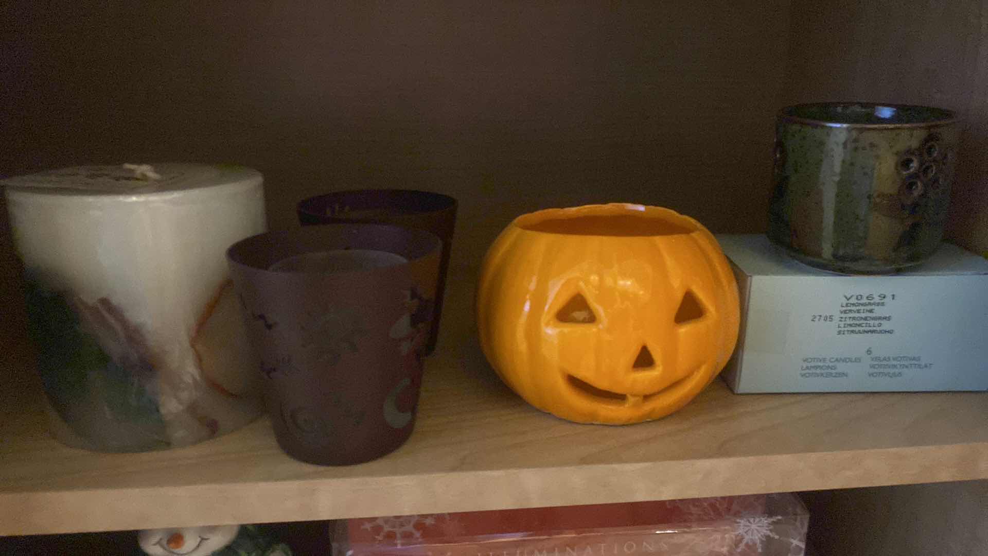 Photo 1 of CONTENTS OF CABINET CANDLES & CANDLE ACCESSORIES