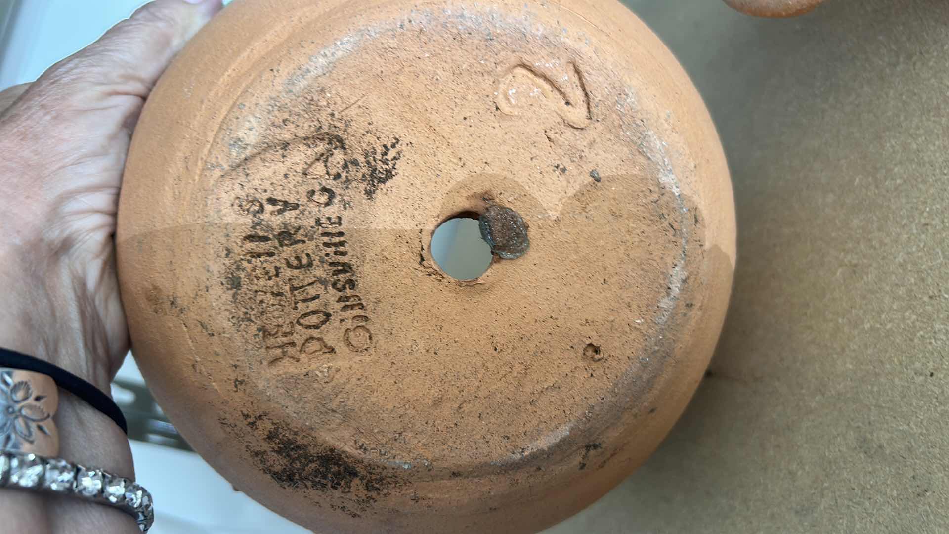 Photo 1 of CLAY PUMPKIN H7.5”