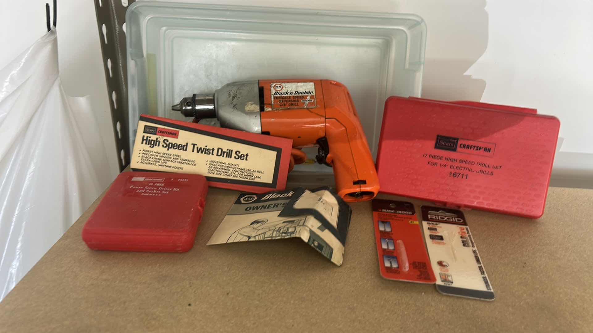 Photo 1 of BLACK & DECKER DRILL, POWER, SCREWDRIVER, SET AND MORE