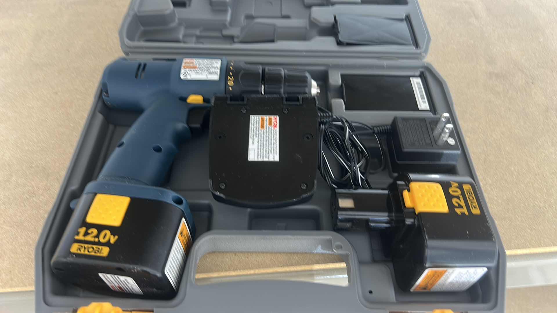 Photo 1 of RYOBI 12.0V DRILL WITH 2 BATTERIES