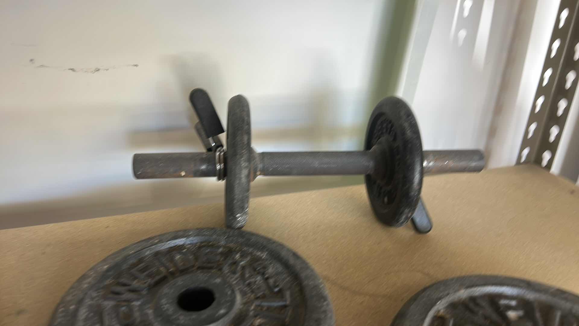 Photo 1 of 2 SETS OF WEIDER DUMBBELLS  6, 5 POUND WEIGHTS 4, 3 POUND WEIGHTS & 2, 29 POUND WEIGHTS