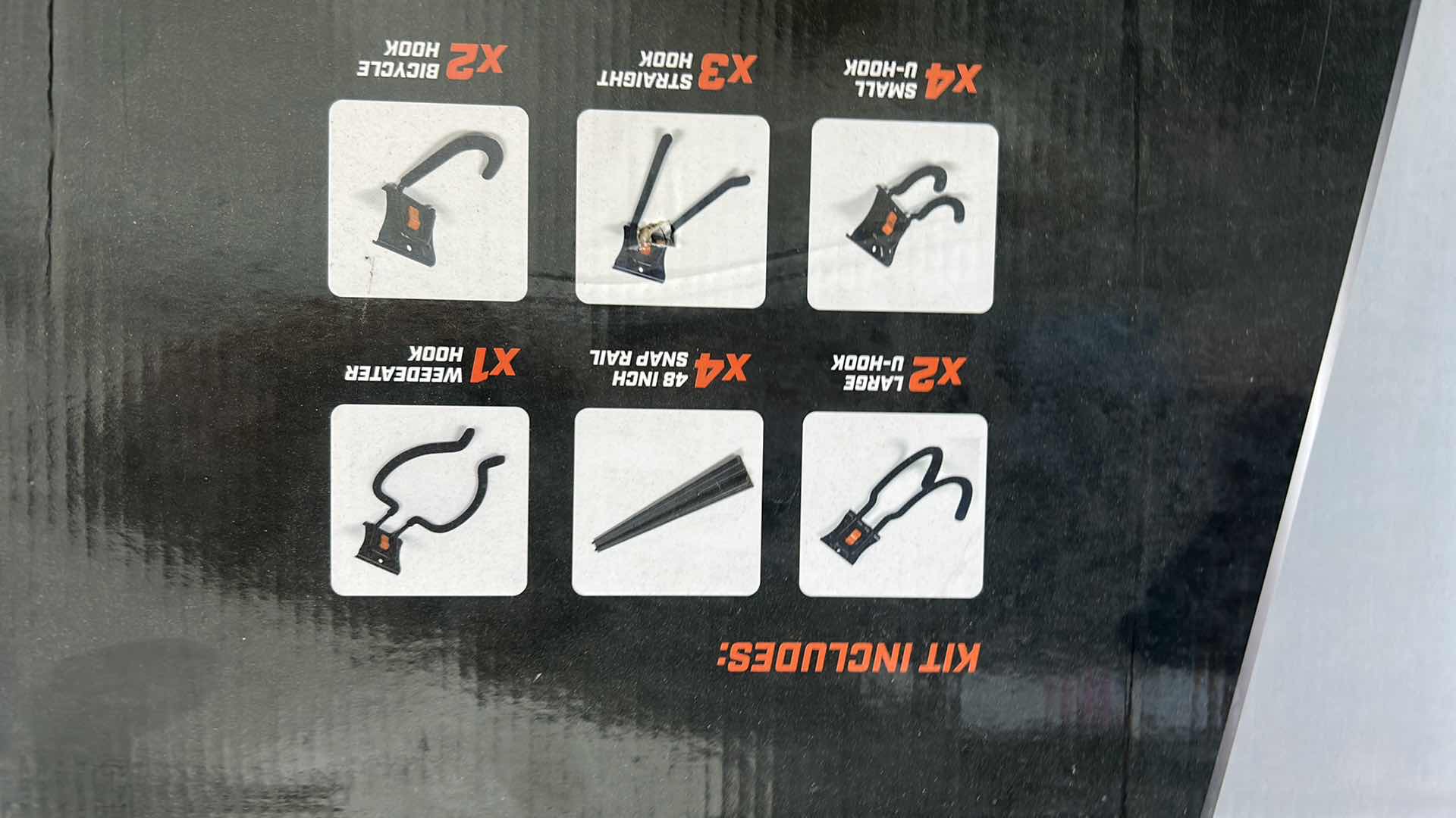 Photo 1 of NEW INBOX HAUS 16 PCS SNAP RAIL COMPLETE GARAGE ORGANIZATION SYSTEM