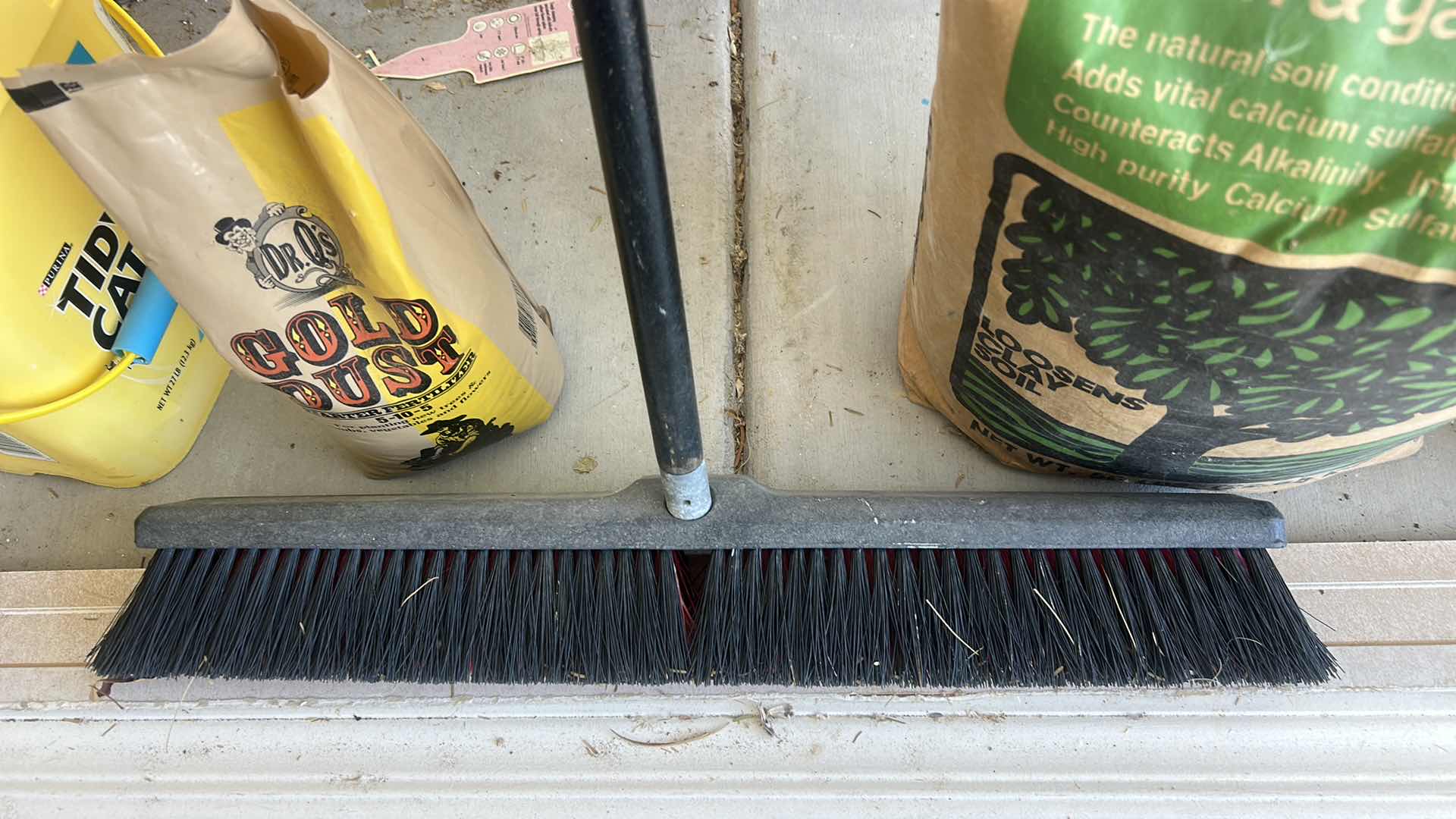 Photo 1 of GARDENING SUPPLIES - SHEARS, FERTILIZER, PUSH BROOM & MORE