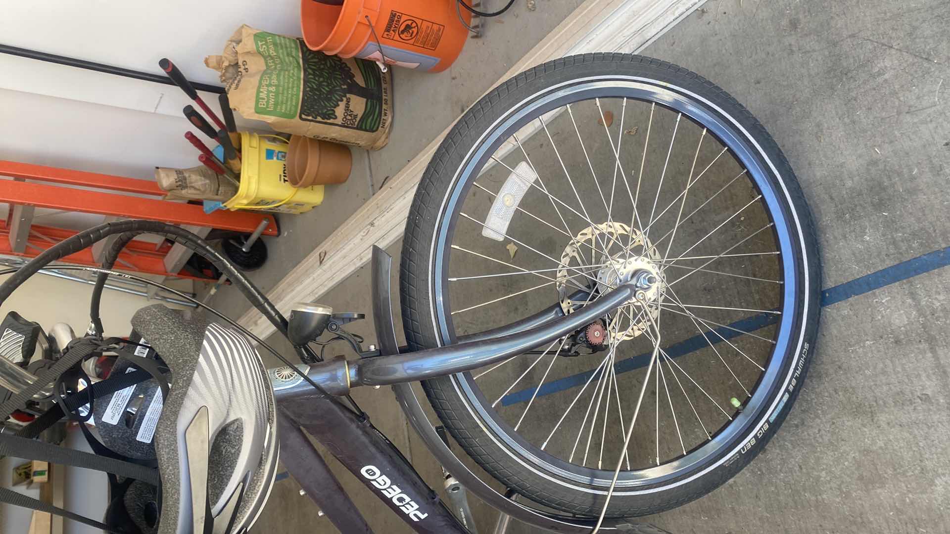 View 4 of NO CHARGER******PEDEGO CITY COMMUTER 26 INCH BLACK ELECTRIC BIKE WITH  & BIKE LOCK & HELMET & EXTRA BATTERY