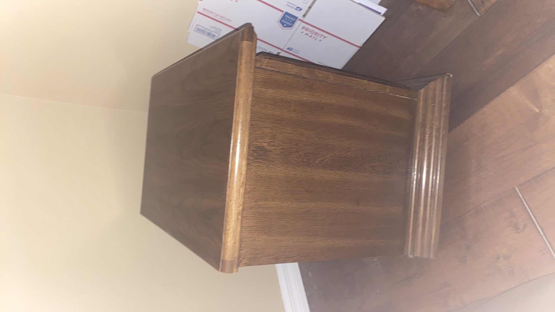 View 3 of 2-OAK WOOD NIGHTSTANDS 25“ X 16 1/2“ H 23”
