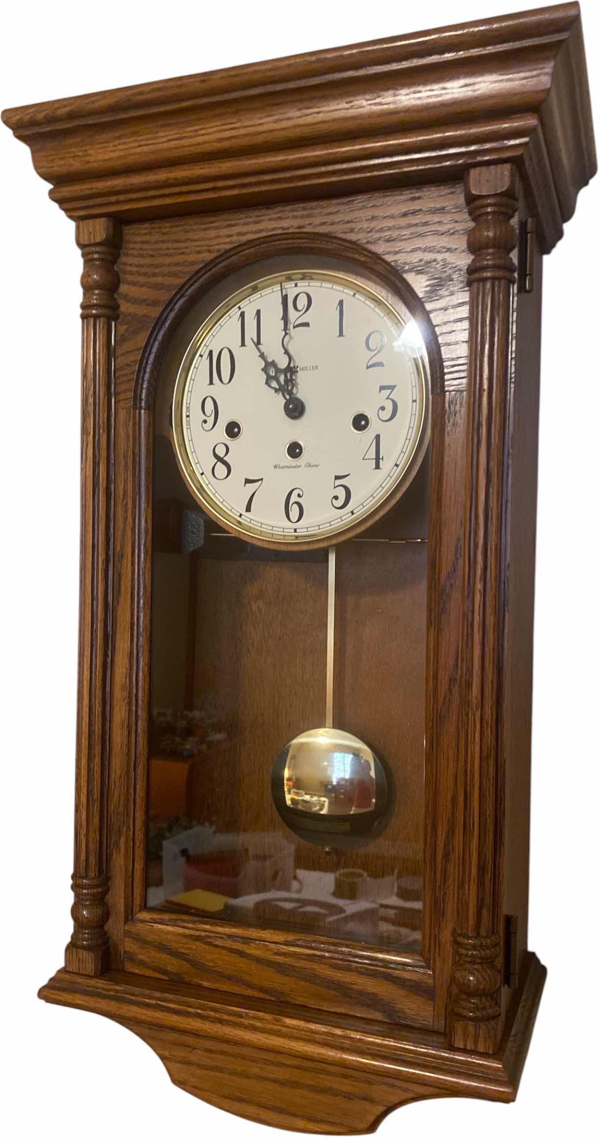 Photo 1 of HOWARD MILLER WALL CLOCK MODEL 613-645 11”x23”