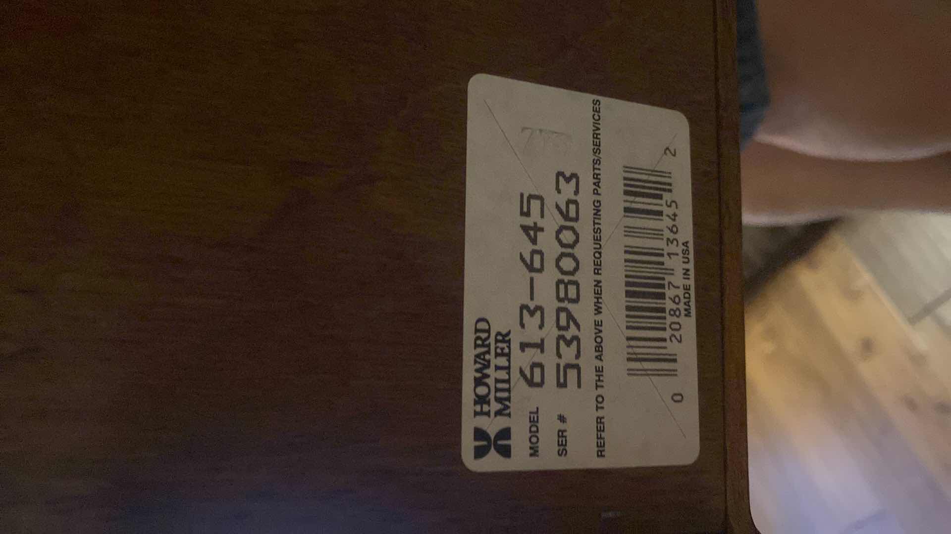 Photo 1 of HOWARD MILLER WALL CLOCK MODEL 613-645 11”x23”