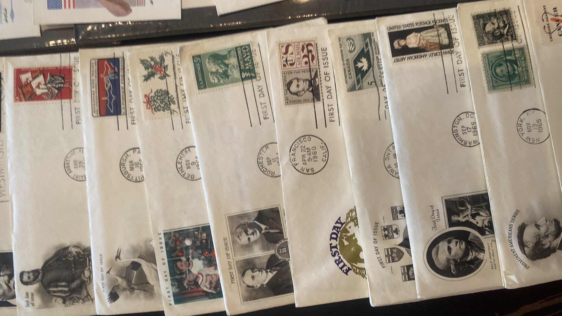 Photo 1 of FIRST DAY OF ISSUE STAMP COLLECTION & MILESTONES AND MANKIND PEOPLE QUESTS AND BICENTENNIAL OF FREEDOM JULY 4 76