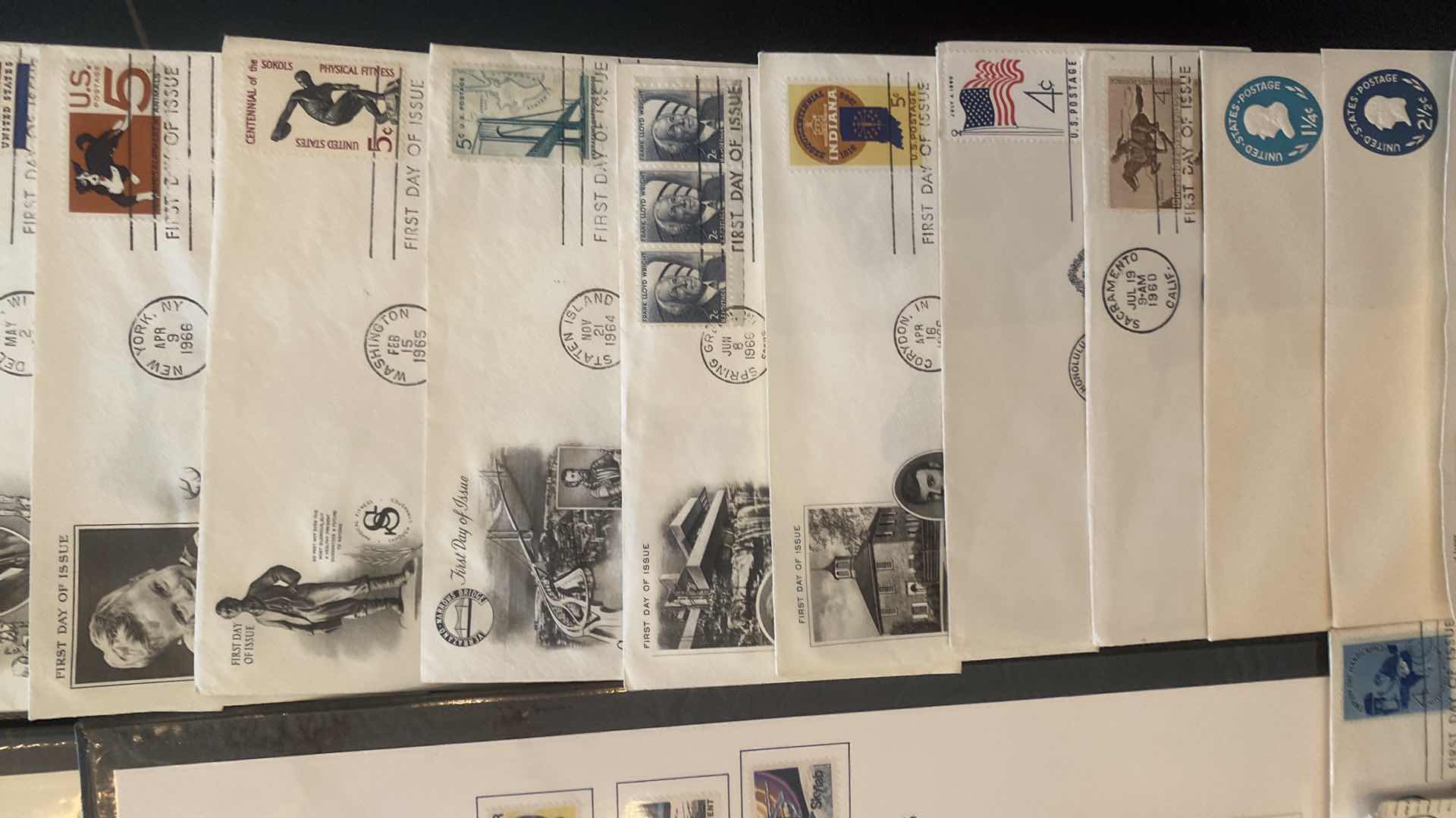 Photo 1 of FIRST DAY OF ISSUE STAMP COLLECTION & MILESTONES AND MANKIND PEOPLE QUESTS AND BICENTENNIAL OF FREEDOM JULY 4 76