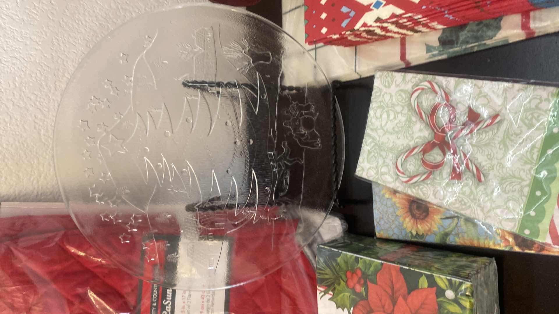 Photo 1 of HOLIDAY PIE PLATES PLATTER PAPER NAPKINS AND BOWLS