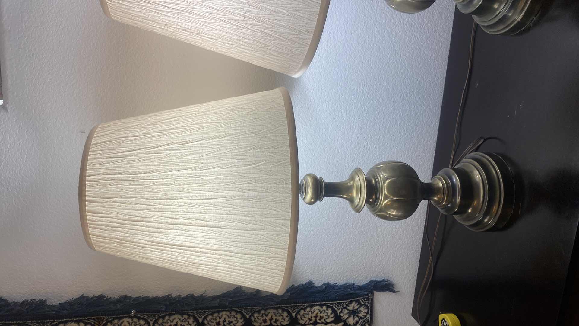 Photo 1 of VINTAGE BRASS TABLE LAMPS H 31”