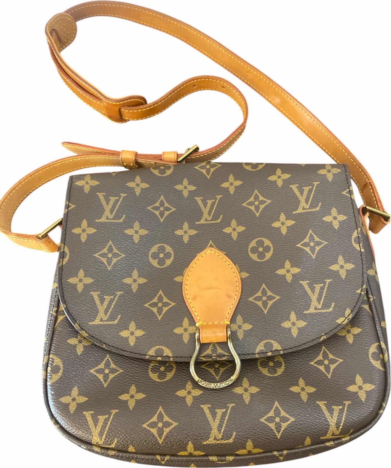 Photo 1 of VINTAGE LOUIS VUITTON ST. CLOUD MONOGRAM GM HANDBAG 9 1/2“ X 2 1/2” H9”