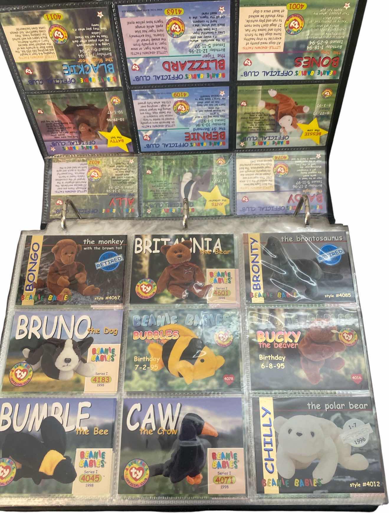 Photo 1 of BEANIE BABIES COLLECTOR CARDS IN BINDER
