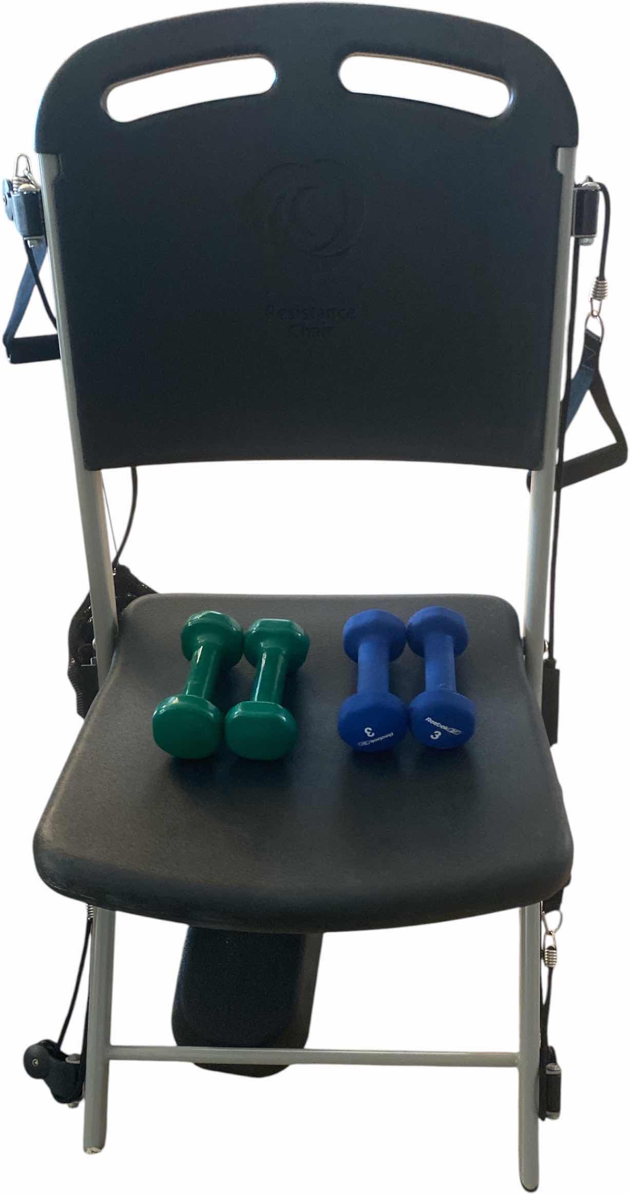 View 1 of VQ ACTION RESISTANCE CHAIR WITH ACCESSORIES AND HAND WEIGHTS
