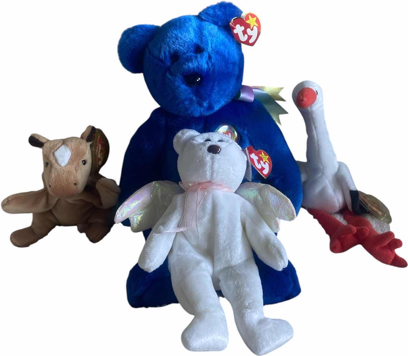 View 1 of 1 BEANIE BUDDY AND 3 BEANIE BABIES