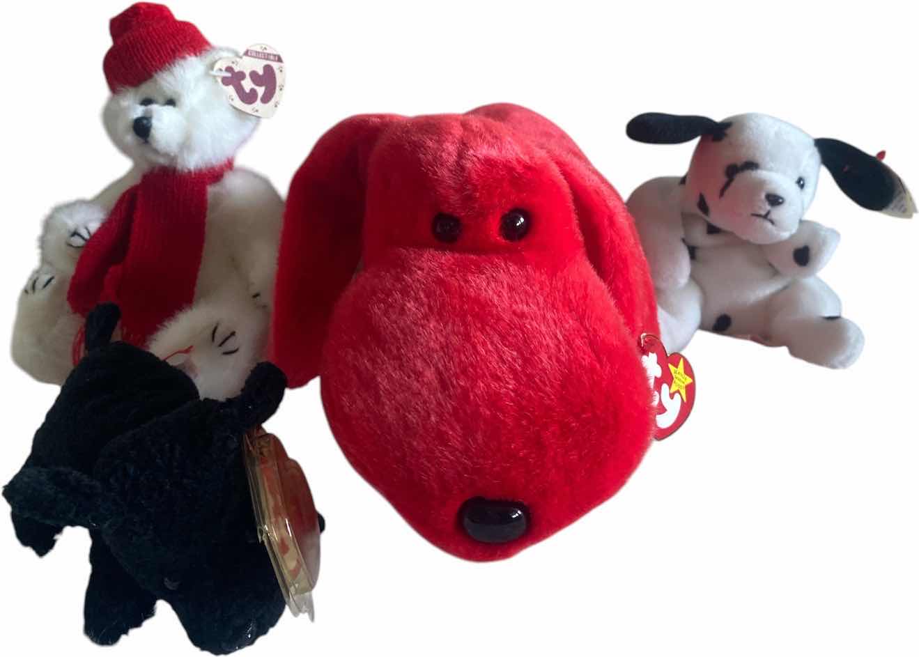 View 1 of 1 BEANIE BUDDY AND 3 BEANIE BABIES