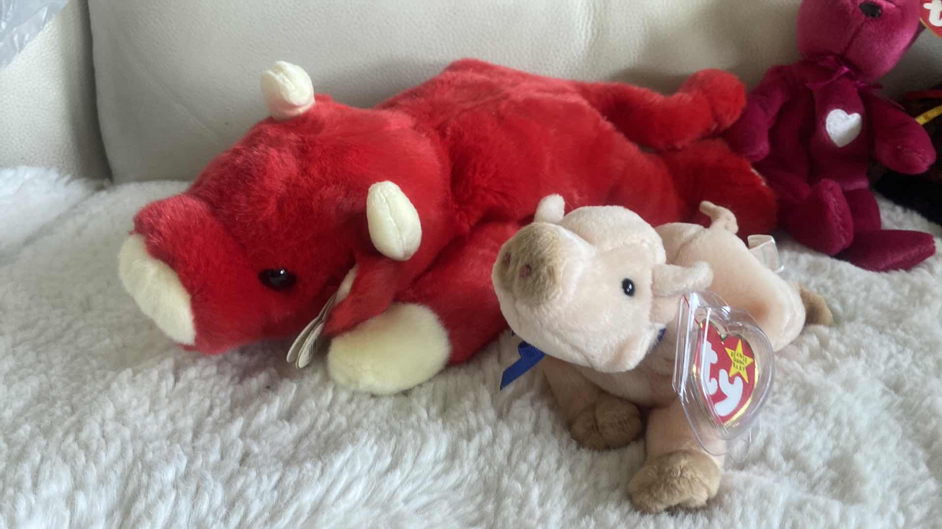 View 3 of 1 BEANIE BUDDY AND 3 BEANIE BABIES