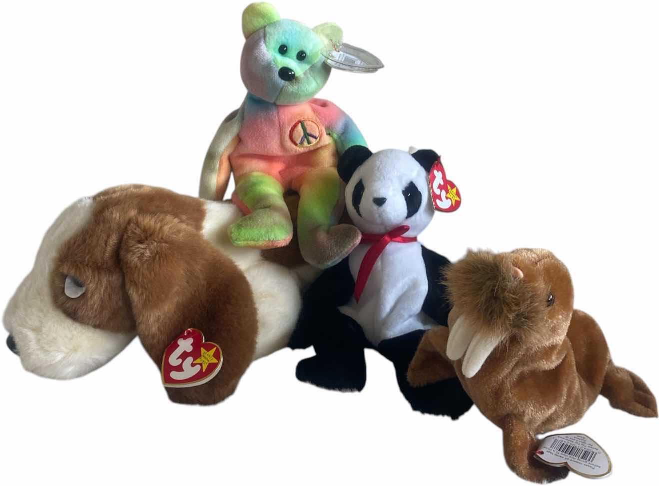 View 1 of 1 BEANIE BUDDY AND 3 BEANIE BABIES