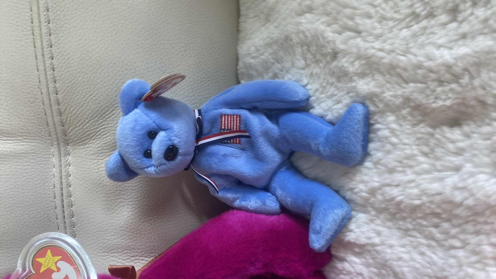 View 4 of 1 BEANIE BUDDY AND 3 BEANIE BABIES