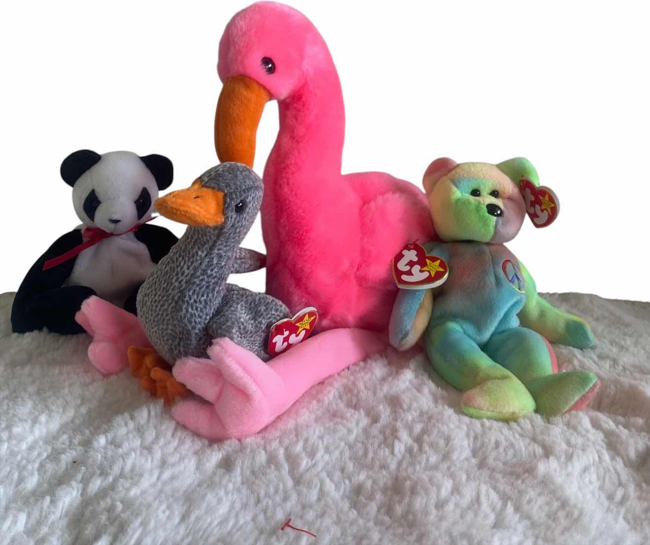 View 1 of 1 BEANIE BUDDY AND 3 BEANIE BABIES