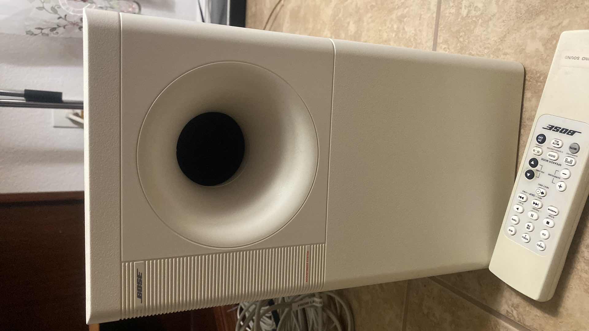 Photo 1 of BOSE ACOUSTIMASS FIVE SERIES III SPEAKER SYSTEM WITH REMOTE BASS SPEAKER AND 10 SMALL SPEAKERS)