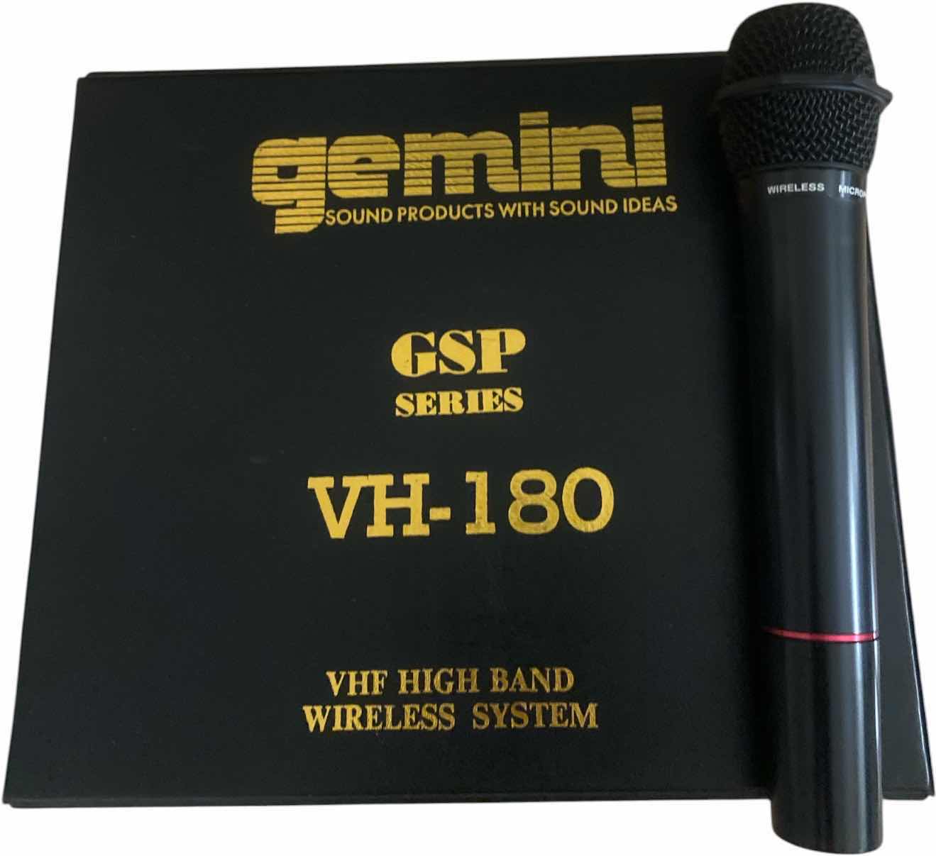 Photo 1 of GEMINI SOUND PRODUCTS GSP SERIES BH – 180 VHF HIGH BAND WIRELESS SYSTEM MICROPHONE