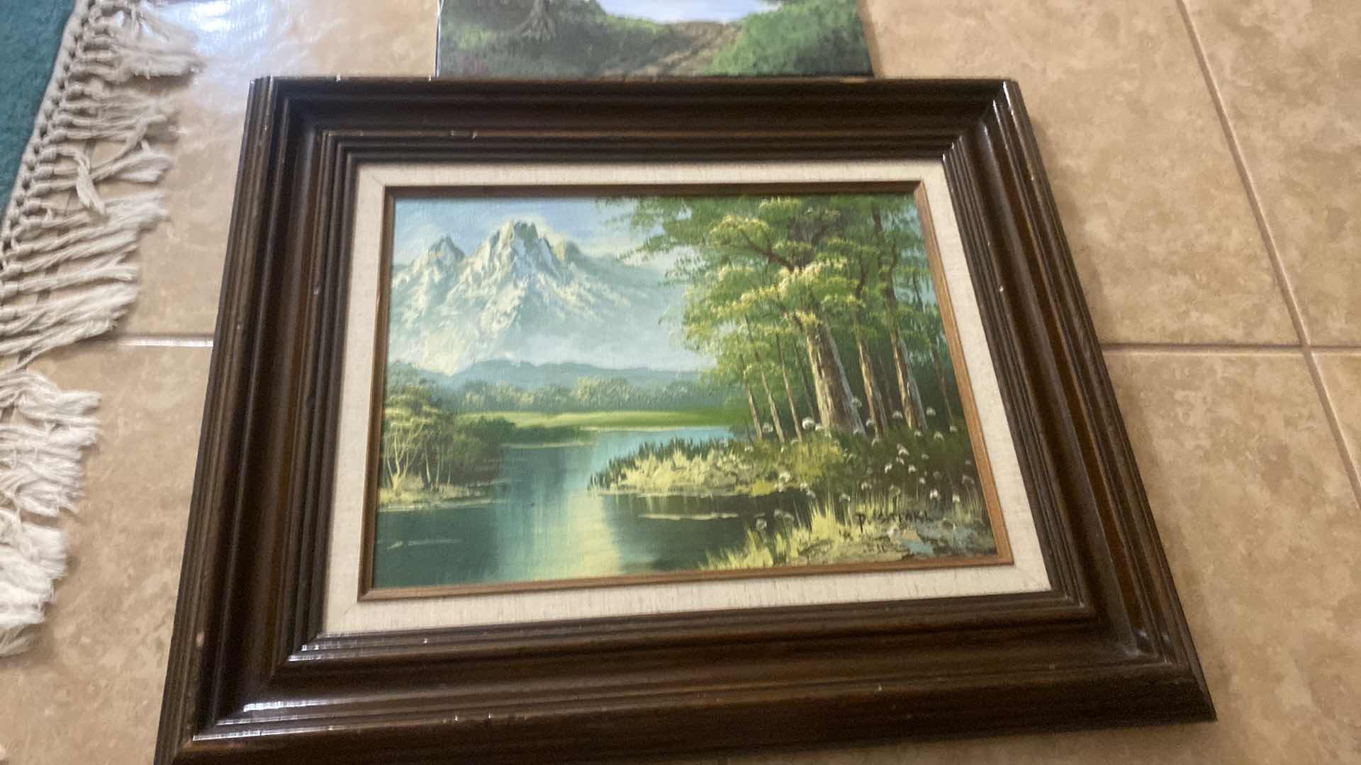 Photo 1 of PAIR OF OIL PAINTINGS OF LANDSCAPES ARTWORK LARGEST 24” X 20 1/2”