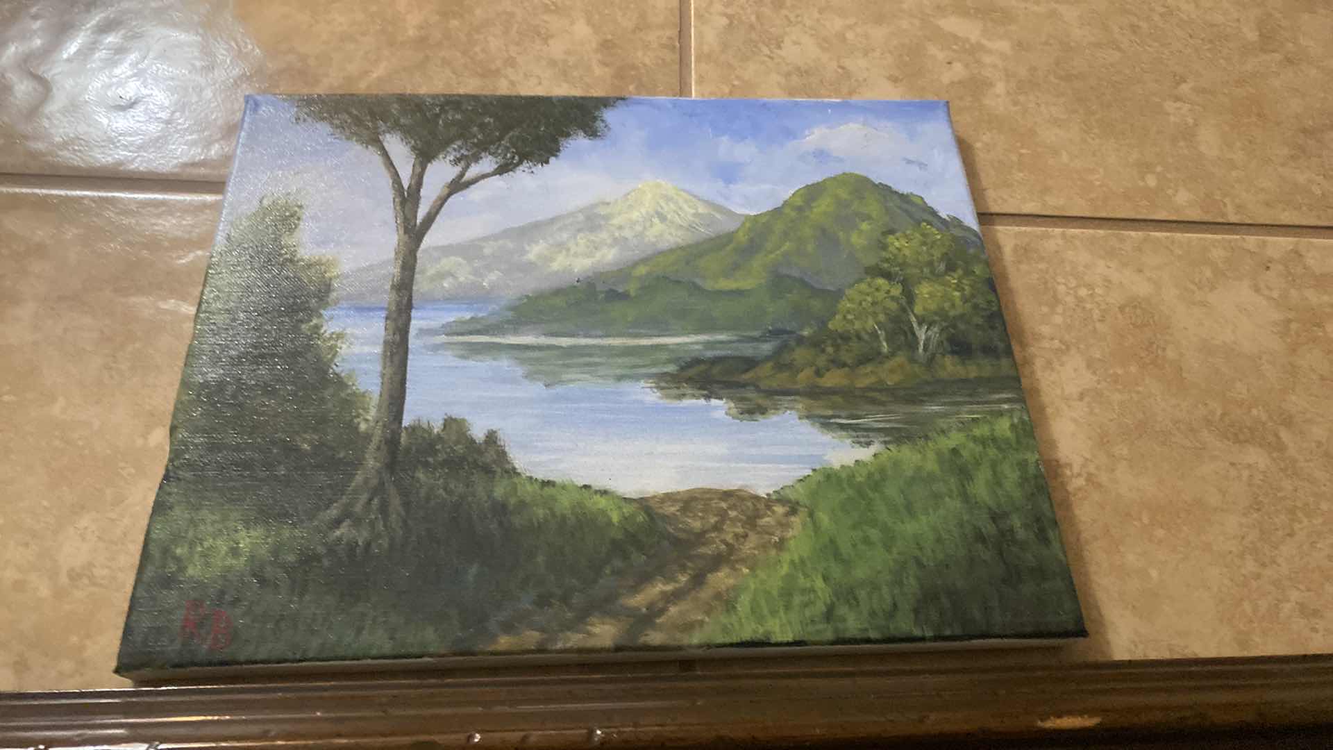 Photo 1 of PAIR OF OIL PAINTINGS OF LANDSCAPES ARTWORK LARGEST 24” X 20 1/2”