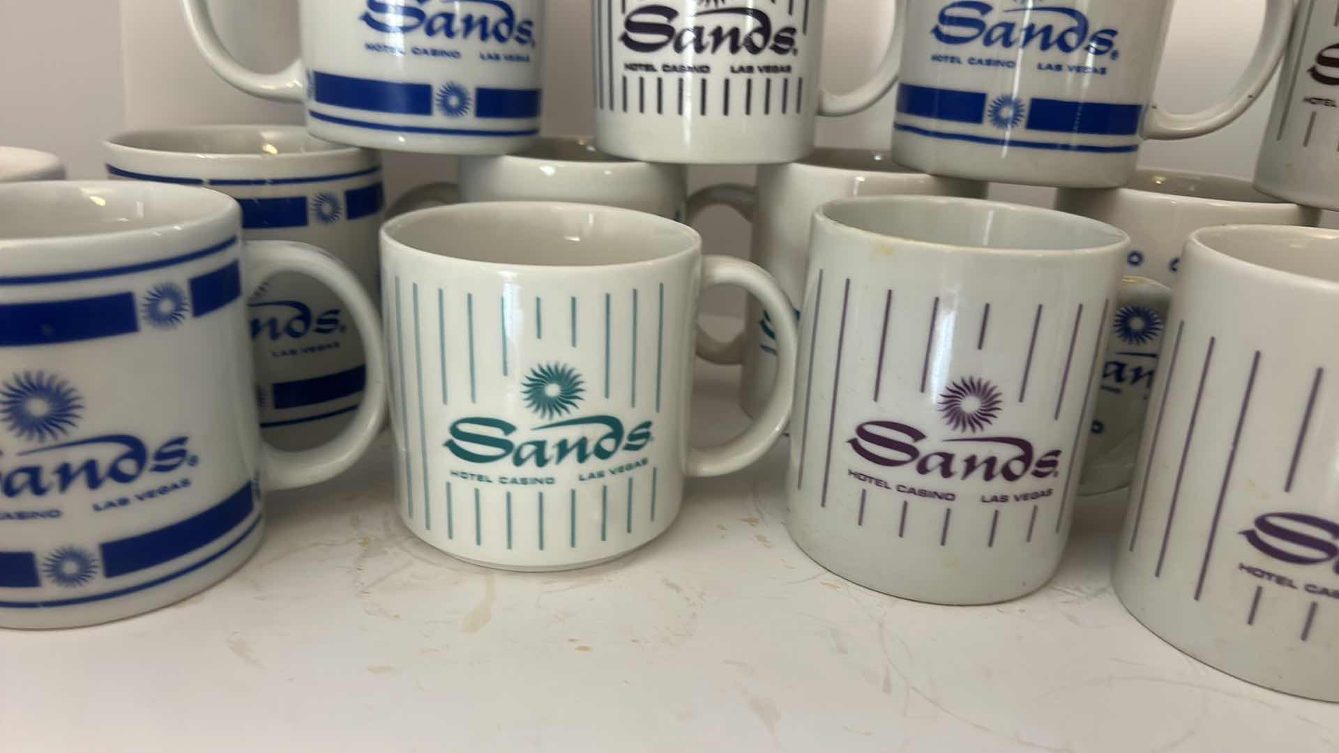 Photo 1 of 15- VINTAGE SANDS LAS VEGAS CASINO CERAMIC COFFEE MUG COLLECTION