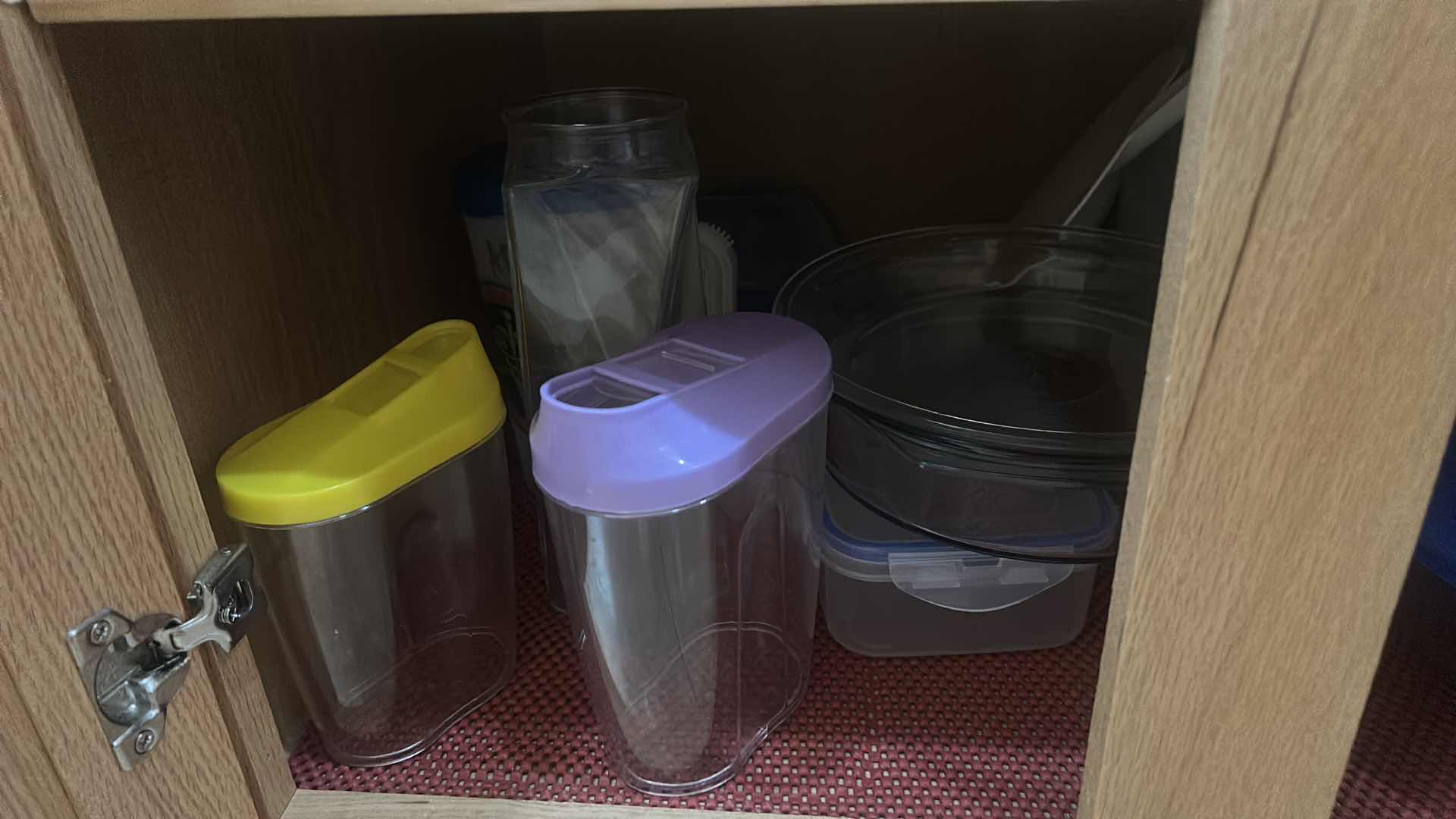 Photo 1 of CONTENTS OF KITCHEN CABINET