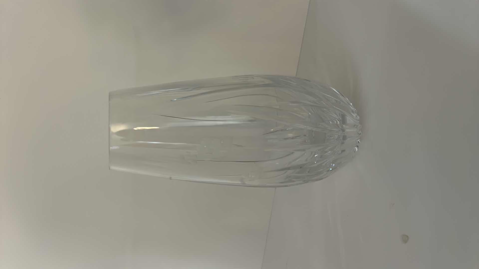 Photo 1 of ASSORTED CLEAR CRYSTAL STEMWARE INCLUDING WINE GLASSES, CHAMPAGNE COUPES AND SMALL CRYSTAL VASE.
ELEGANT CUT-CRYSTAL DESIGN WITH MATCHING PATTERN.
ESTIMATED RETAIL VALUE: $125 FOR THE GROUP.