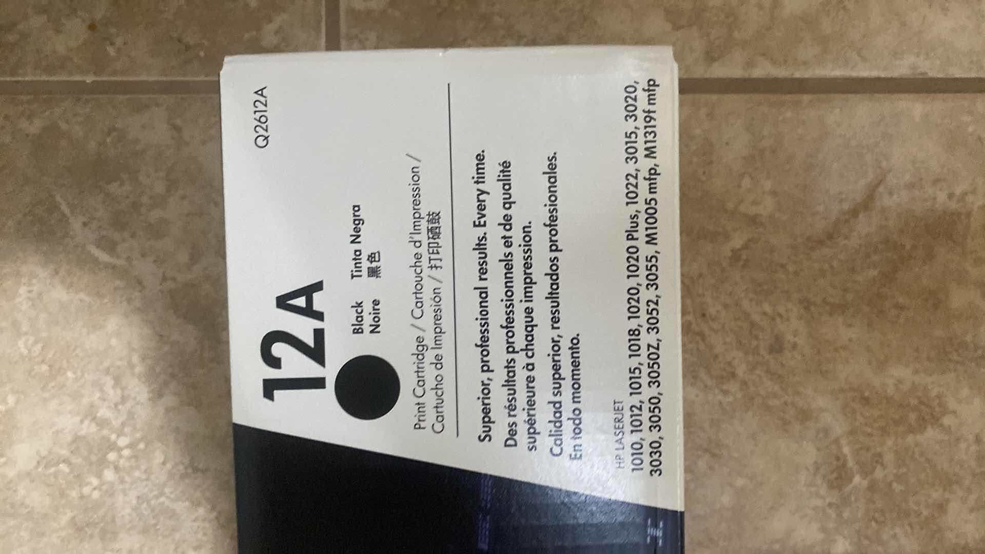 Photo 1 of HP LASERJET 12 A BLACK INK