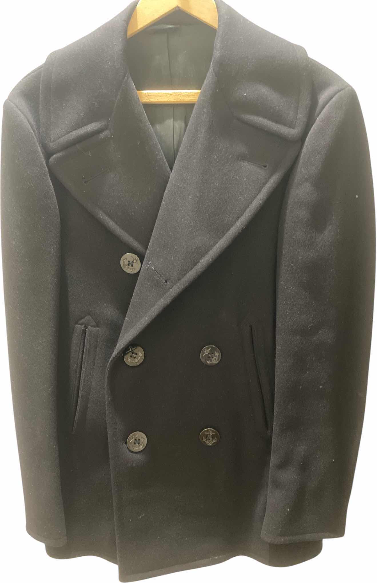 Photo 1 of MEN’S US NAVY WOOL PEA COAT ESTIMATED SIZE 40 TO 42