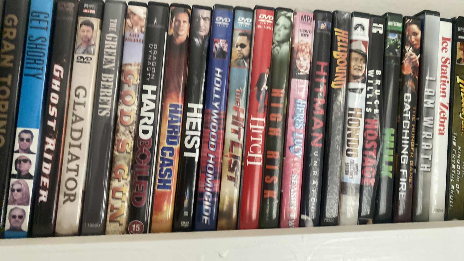 Photo 1 of SHELF OF 150 DVD MOVIES SEE PICTURES